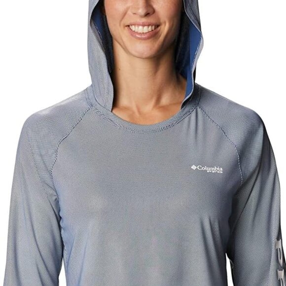 🆕Columbia Women's Tidal Deflector Hoodie, XXL- Harbor Blue, Brand NEW, Authenti - Picture 5 of 6